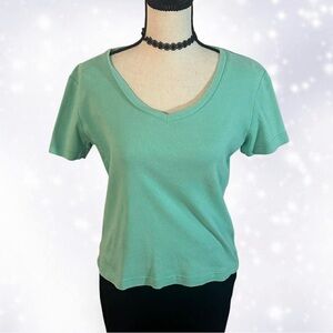 Splendor Women's Blue/Green Basic Top